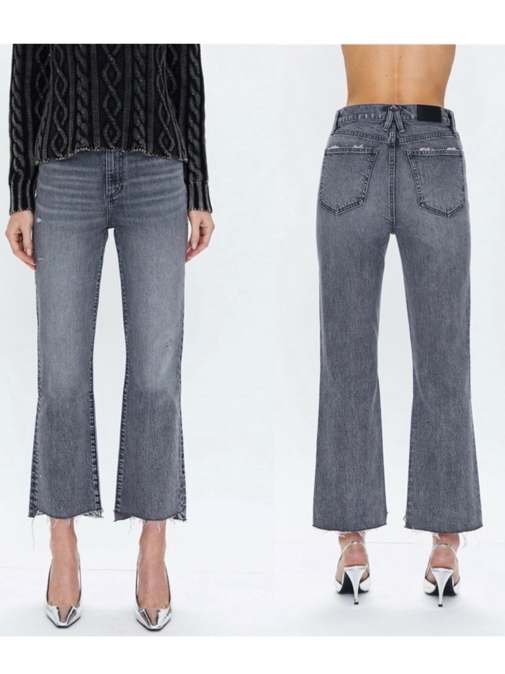 Pistola Ally High Rise Vintage Ankle Bootcut Jeans - Earl Grey - 26